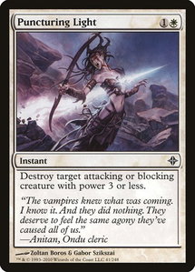 Puncturing Light - Rise of the Eldrazi (ROE) #41 - Common Magic: The Gathering Trading Card