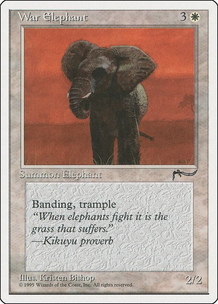 War Elephant - Chronicles Magic: The Gathering trading card