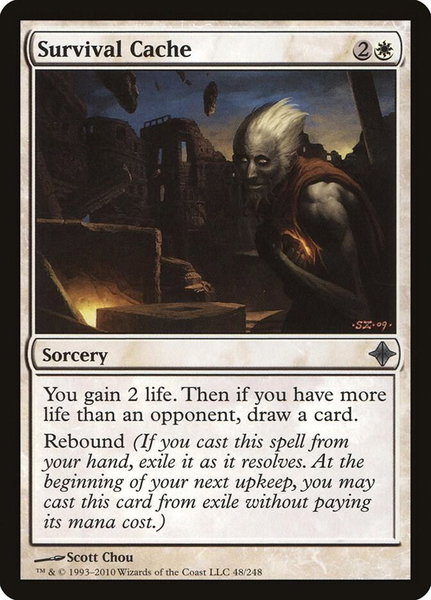 Survival Cache - Rise of the Eldrazi Magic: The Gathering trading card