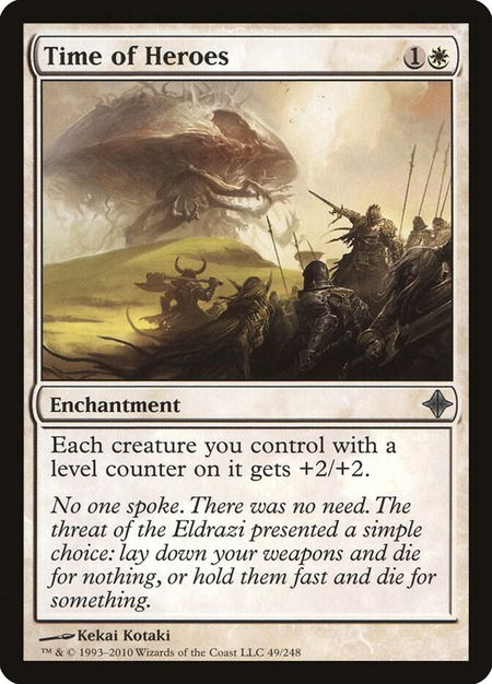 Time of Heroes - Rise of the Eldrazi Magic: The Gathering trading card