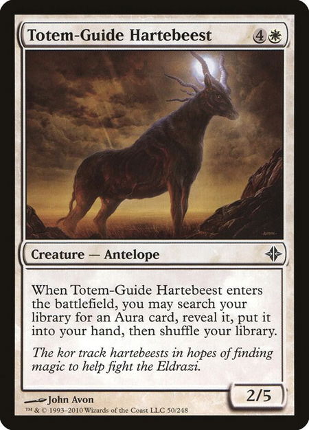 Totem-Guide Hartebeest - Rise of the Eldrazi Magic: The Gathering trading card