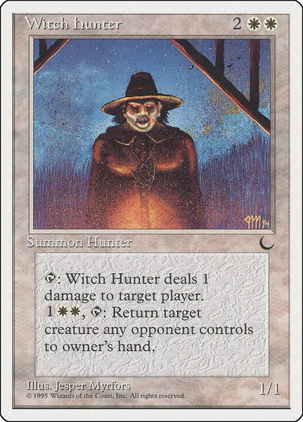 Witch Hunter - Chronicles Magic: The Gathering trading card