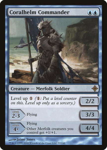 Coralhelm Commander - Rise of the Eldrazi Magic: The Gathering trading card