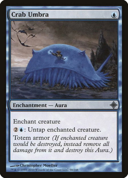 Crab Umbra - Rise of the Eldrazi Magic: The Gathering trading card