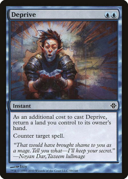 Deprive - Rise of the Eldrazi Magic: The Gathering trading card