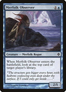 Merfolk Observer - Rise of the Eldrazi (ROE) #76 - Common Magic: The Gathering Trading Card