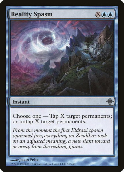 Reality Spasm - Rise of the Eldrazi Magic: The Gathering trading card