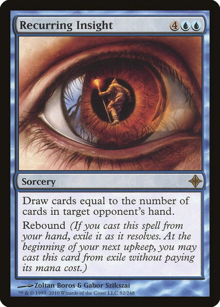 Recurring Insight - Rise of the Eldrazi Magic: The Gathering trading card