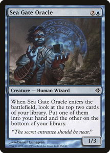 Sea Gate Oracle - Rise of the Eldrazi (ROE) #85 - Common Magic: The Gathering Trading Card