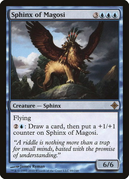 Sphinx of Magosi trading card from Rise of the Eldrazi Sphinx of Magosi - Rise of the Eldrazi Magic: The Gathering trading card