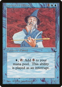 Apprentice Wizard - The Dark (DRK) #21 - Rare Magic: The Gathering Trading Card