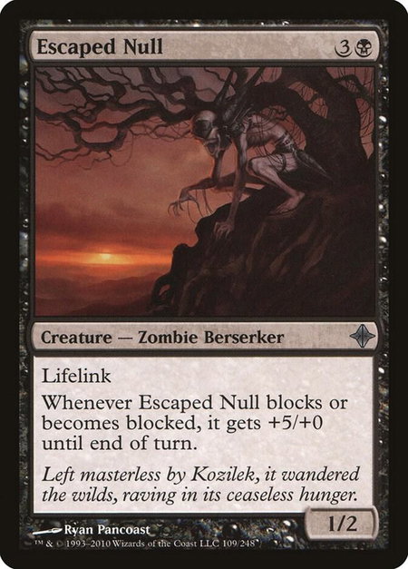 Escaped Null - Rise of the Eldrazi Magic: The Gathering trading card