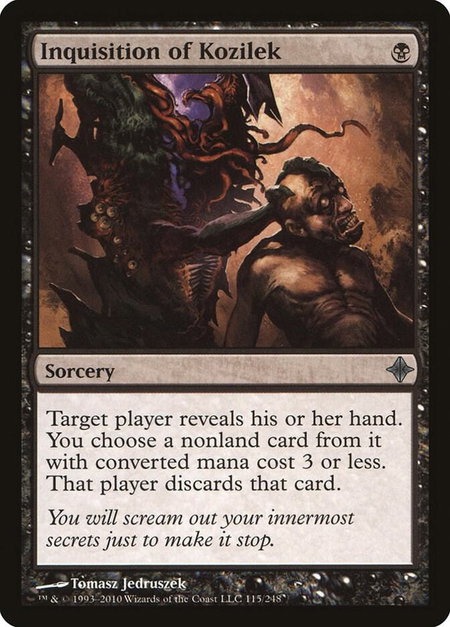 Inquisition of Kozilek - Rise of the Eldrazi Magic: The Gathering trading card