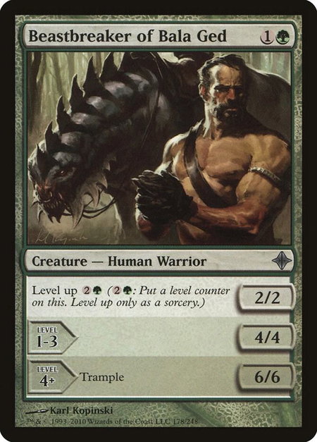 Beastbreaker of Bala Ged trading card from Rise of the Eldrazi Beastbreaker of Bala Ged - Rise of the Eldrazi Magic: The Gathering trading card