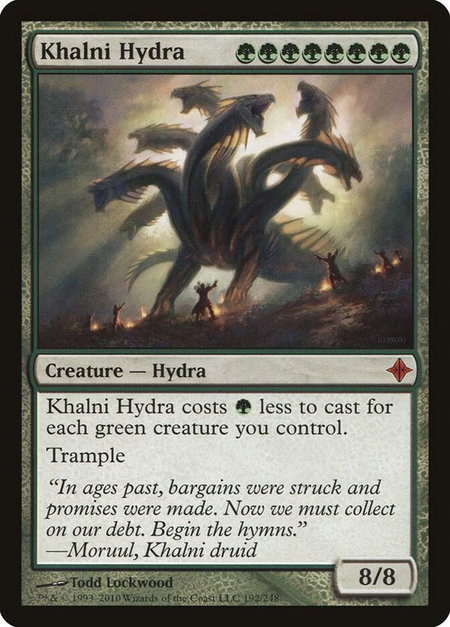 Khalni Hydra - Rise of the Eldrazi Magic: The Gathering trading card