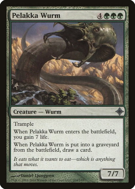 Pelakka Wurm - Rise of the Eldrazi Magic: The Gathering trading card