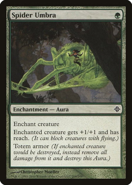 Spider Umbra - Rise of the Eldrazi Magic: The Gathering trading card