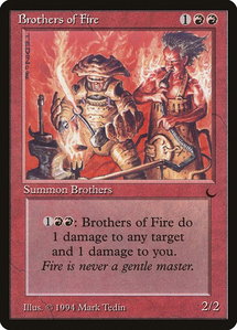 Brothers of Fire - The Dark (DRK) #59 - Uncommon Magic: The Gathering Trading Card