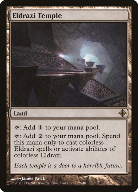 Eldrazi Temple - Rise of the Eldrazi Magic: The Gathering trading card