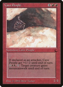 Cave People - The Dark (DRK) #60 - Uncommon Magic: The Gathering Trading Card