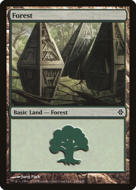 Forest (248) - Rise of the Eldrazi Magic: The Gathering trading card