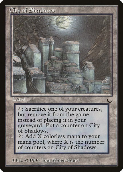 City of Shadows - The Dark Magic: The Gathering trading card