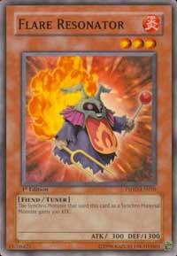 Flare Resonator trading card from The Shining Darkness Flare Resonator - The Shining Darkness YuGiOh trading card