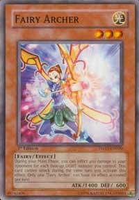 Fairy Archer - The Shining Darkness YuGiOh trading card