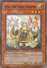 Lyna the Light Charmer - The Shining Darkness YuGiOh trading card