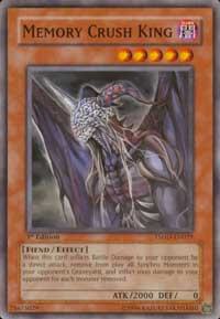 Memory Crush King - The Shining Darkness YuGiOh trading card