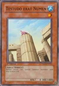 Testudo erat Numen - The Shining Darkness YuGiOh trading card