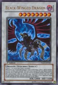 Black-Winged Dragon trading card from The Shining Darkness Black-Winged Dragon - The Shining Darkness YuGiOh trading card