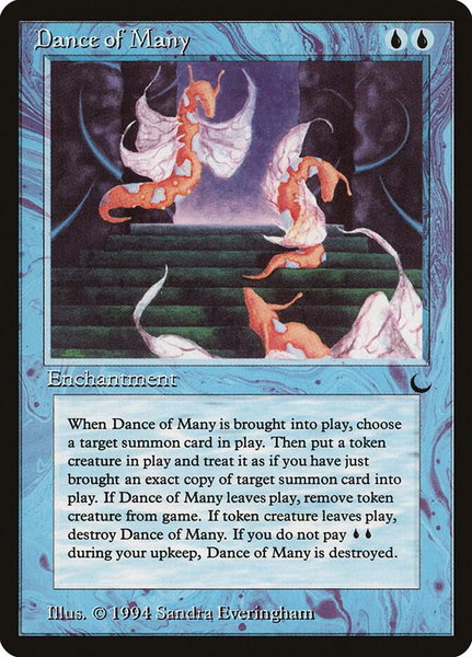Dance of Many - The Dark Magic: The Gathering trading card