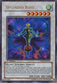 Splendid Rose - The Shining Darkness YuGiOh trading card
