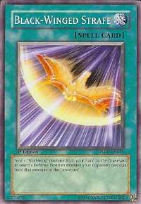 Black-Winged Strafe - The Shining Darkness YuGiOh trading card