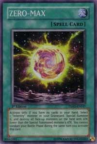 ZERO-MAX trading card from The Shining Darkness ZERO-MAX - The Shining Darkness YuGiOh trading card
