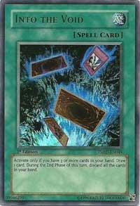 Into The Void trading card from The Shining Darkness Into The Void - The Shining Darkness YuGiOh trading card