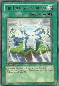 The Fountain in the Sky trading card from The Shining Darkness The Fountain in the Sky - The Shining Darkness YuGiOh trading card