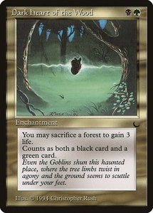 Dark Heart of the Wood - The Dark (DRK) #95 - Common Magic: The Gathering Trading Card