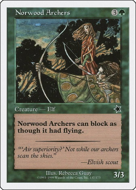 Norwood Archers - Starter 1999 Magic: The Gathering trading card