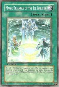 Magic Triangle of the Ice Barrier - The Shining Darkness YuGiOh trading card