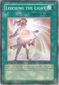 Leeching the Light - The Shining Darkness YuGiOh trading card