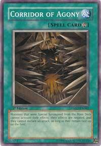 Corridor of Agony - The Shining Darkness YuGiOh trading card