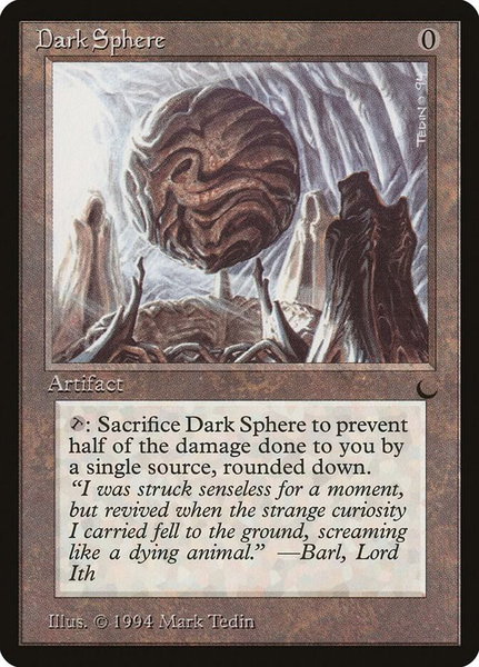 Dark Sphere - The Dark Magic: The Gathering trading card