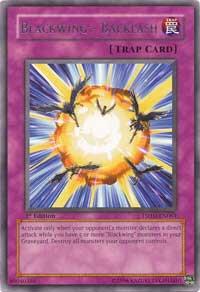 Blackwing - Backlash - The Shining Darkness YuGiOh trading card