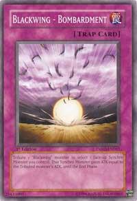 Blackwing - Bombardment - The Shining Darkness YuGiOh trading card