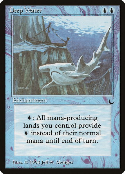 Deep Water trading card from The Dark Deep Water - The Dark Magic: The Gathering trading card