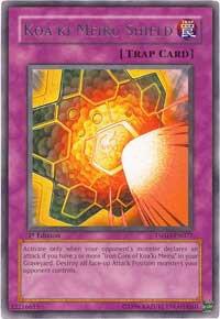 Koa'ki Meiru Shield trading card from The Shining Darkness Koa'ki Meiru Shield - The Shining Darkness YuGiOh trading card