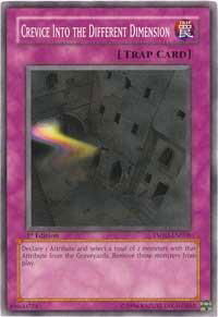 Crevice Into the Different Dimension - The Shining Darkness (TSHD) #TSHD-EN078 - Common / Short Print YuGiOh Trading Card