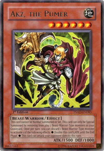 Akz, the Pumer - The Shining Darkness YuGiOh trading card